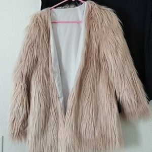 Fake fur jacket